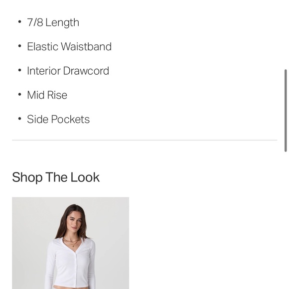 Vuori boyfriend jogger. Guc. Light grey with charcoal grey. Medium - Picture 9 of 16